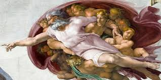 Painting: The Creation of Adam by Michelangelo 